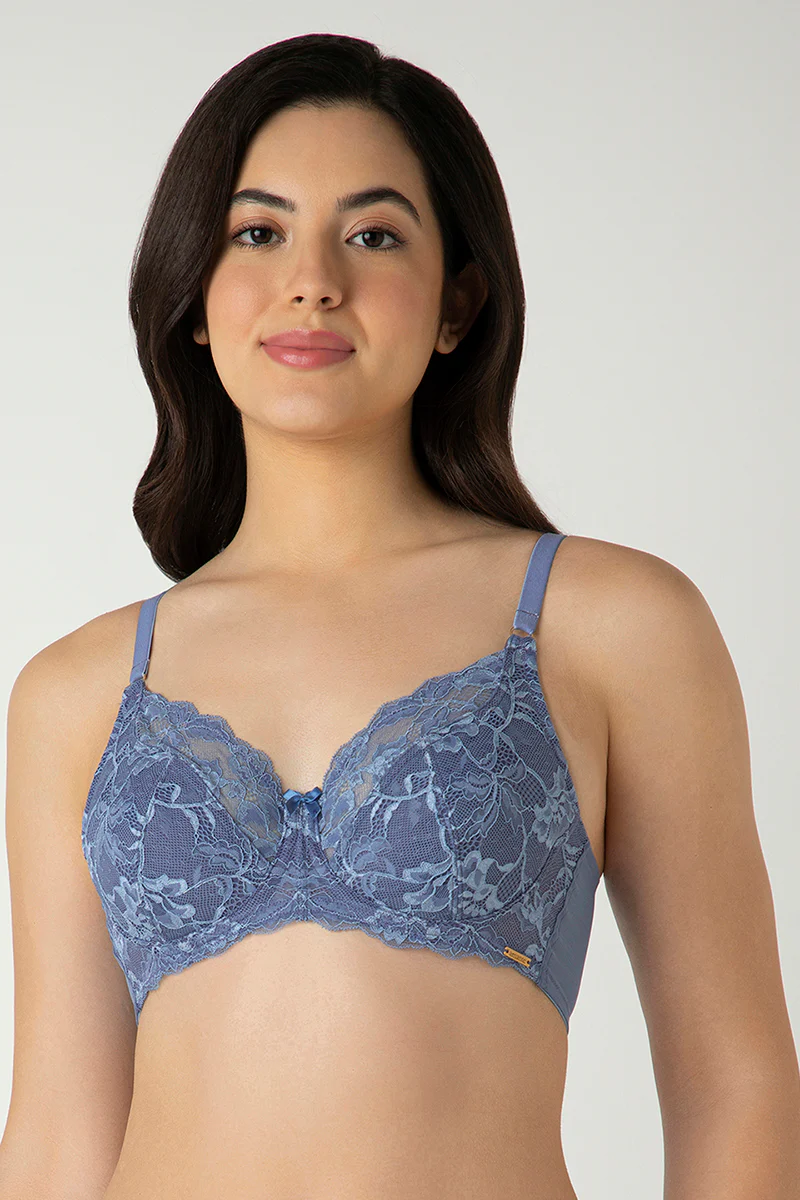 Luxe Support Non-Padded Wired Bra - Windsor Wine - Image 4