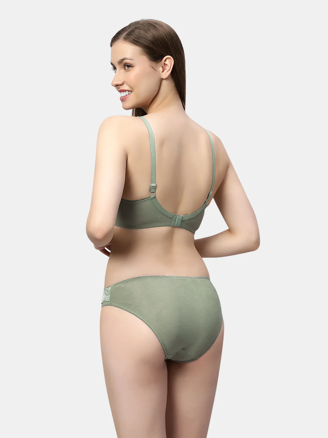 Carter Bridal Lingerie Set for Women | Lace Design | Non-Padded | Medium Coverage | Adjustable Straps - Image 7